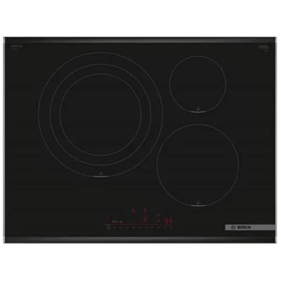 Immagine di BOSCH Piastra a induzione, 70 cm, Serie 6, 3 Zone di cottura, Elettronica DirectSelect, PerfectFry Plus, Home Connect, Nero, PID775HC1E