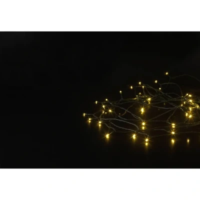 Immagine di Sygonix SY 4722050 Catena luminosa Interno/esterno rete elettrica Numero di lampadine 80 LED (monocolore) Bianco caldo Lunghezza illuminata: 21.85 m