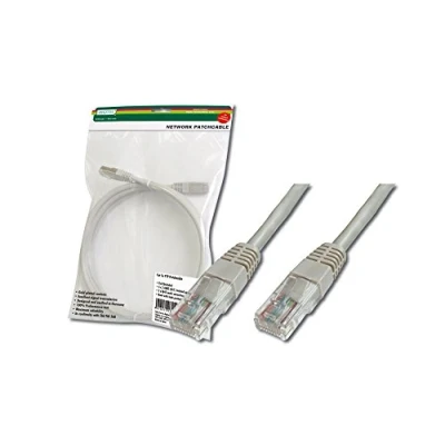 Immagine di Digitus DK 1511 200 RJ45 cavo di rete, patch CAT 5e U/UTP 20.00 m Grigio 1 pz.