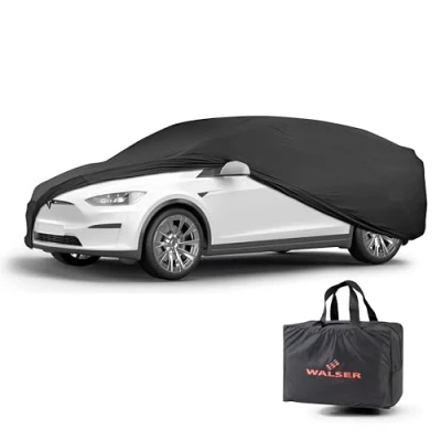 Immagine di Walser Telone per Auto Interni Indoor Stretch Basic, Morbido Uso Interno, Garage Completo Lavabile, Antipolvere Combi XL, Nero