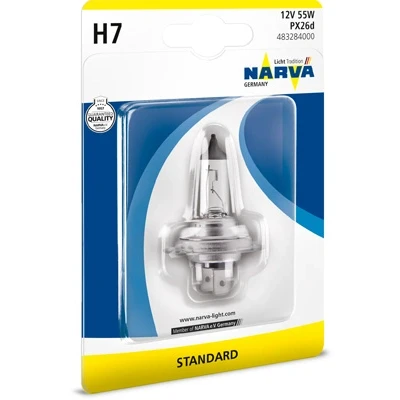 Immagine di NARVA 483284000 Lampadina, faro di profondità H7 12V 55W Alogeno AUDI: A4 B8 Avant, A3 Sportback, A6 C7 BMW: 3 Touring, 1 Hatchback, Sedan