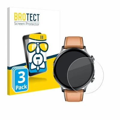 Immagine di brotect Pellicola Protettiva Vetro per NONGAMX Smartwatch 1.39&quot; Protezione Schermo (3 Pezzi) [Durezza Estrema 9H, Chiaro]