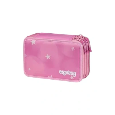 Immagine di ergobag Astuccio maxi set da 40 pezzi, matite colorate e pennarelli Lyra, scomparto per monete, righello, forbici Magic CloudBear Pink