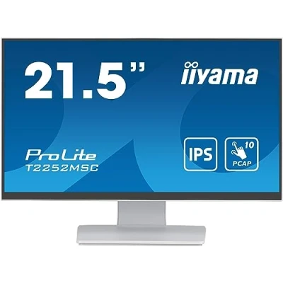 Immagine di Iiyama 21,5 WHITE Bonded PCAP Monitor touch screen ERP: C (A G) 54.6 cm (21.5 pollici) 1920 x 1080 Pixel 16:9 5 ms HDMI ™, DisplayPort, USB 3.2 (Gen 1x1) IPS