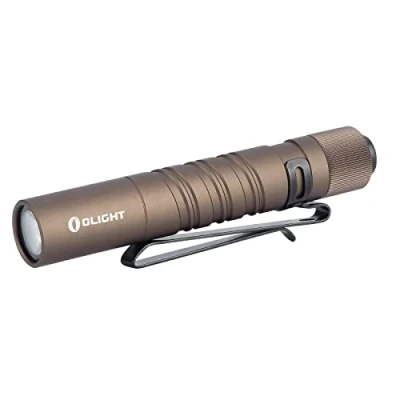 Immagine di OLIGHT I3T EOS Mini Torcia Portachiavi Con Clip LED Portatile Alta Potenza Impermeabile IPX8 Batteria AAA Inclusa (Deserto)