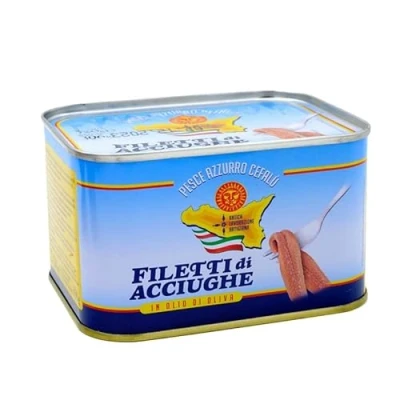 Immagine di Filetti di Acciughe in Olio Oliva latta 720 gr