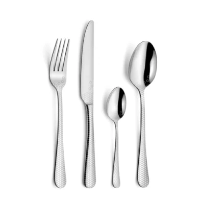 Immagine di Amefa Graffiti Nido d&#039;Ape Posate/Set per 6 Persone, Acciaio Inossidabile, Finitura Lucida, 13,7 x 7 26,5 cm