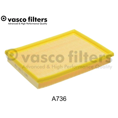 Immagine di DAVID VASCO A736 filtro aria 34 191 246 rettangolare Cartuccia FIAT: Strada Pick up, Palio I Weekend, Hatchback