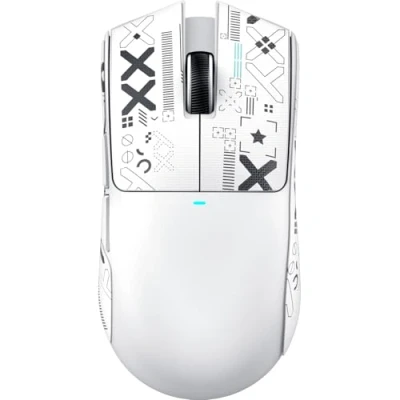 Immagine di ATTACK SHARK X11 SE Mouse da Gaming Wireless, Sensore PixArt PAW3311, BT/2.4G Wireless/Cablato, 22000 DPI, 65 Ore di Batteria, Ufficio e per Win11/Xbox/PS/Mac (Bianco + Nastro)