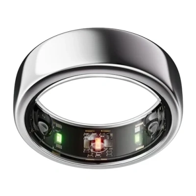 Immagine di Oura Ring Gen3 Horizon Misura 11, Silver Monitora sonno, frequenza cardiaca e fitness Batteria fino a 7 giorni Compatibile con iOS/Android Provalo il kit di misurazione