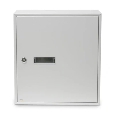 Immagine di Amig Cassetta postale delle lettere per interni Da posizionare su pareti, pareti o porte Acciaio Colore: Bianco Misure: 40x36x10 cm Bocca: 5 x 31,5
