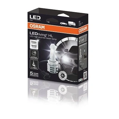 Immagine di OSRAM LEDriving HL, codice Corrispondente ECE HB4, Ultima Generazione, proiettore LED, Sostituzione alogena, 9736CW, 12/24V, Astuccio (2 lampade), Bianco Freddo, Set di 2