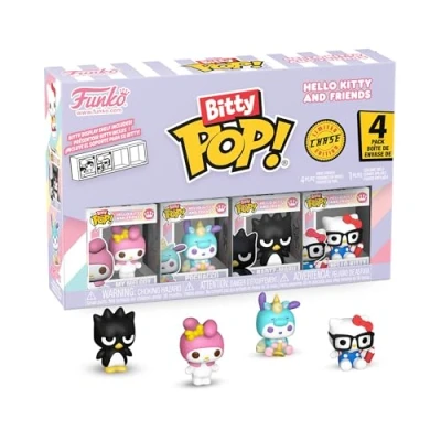 Immagine di Funko Bitty Pop! Sanrio My Melody 4PKE una Mini Figura Misteriosa a Sorpresa 0.9 Inch (2.2 Cm) Hello Kitty da Collezione Ripiano Espositivo Impilabile Incluso Idea Regalo