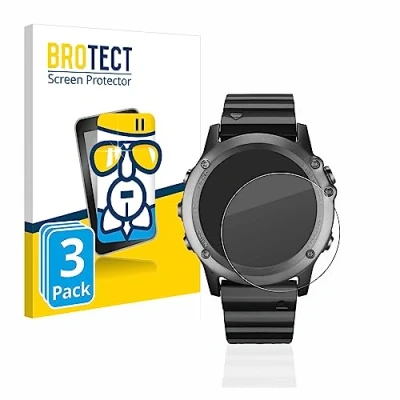 Immagine di brotect Pellicola Protettiva Vetro per Garmin fenix 3/3 HR Protezione Schermo (3 Pezzi) [Durezza Estrema 9H, Chiaro]