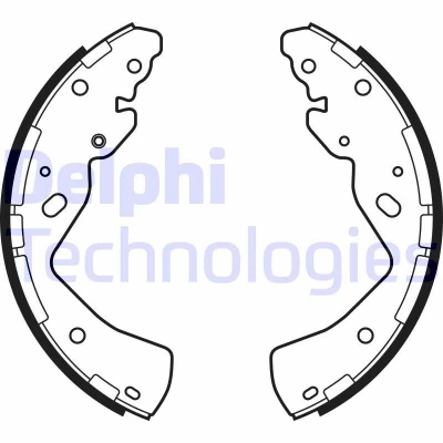 Immagine di DELPHI LS2143 Ganasce Freno 270 56 FORD: Ranger Mk3