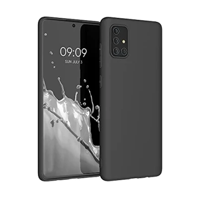 Immagine di kwmobile Custodia Compatibile con Samsung Galaxy A71 Cover Back Case per Smartphone in Silicone TPU Protezione Gommata nero matt