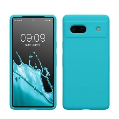 Immagine di kwmobile Cover per Google Pixel 7a Custodia Back Case Smartphone in Silicone TPU Protezione Gommata ghiaccio freddo