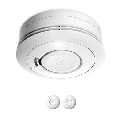 Immagine di Ei Electronics Ei650 Rilevatori di fumo, set da 2 pezzi, dispositivo stand alone con batteria per 10 anni, vincitore del test Stiftung Warentest, colore: Bianco