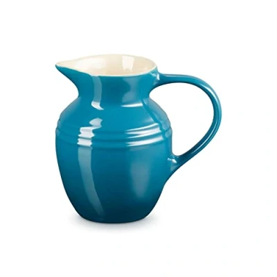 Immagine di Le Creuset Brocca in Gres vetrificato, 600 ml, 550 g, Blu (Deep Teal)