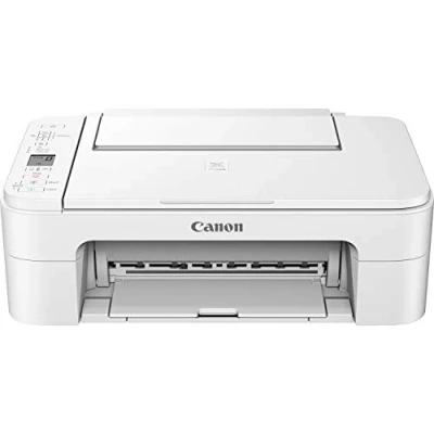 Immagine di Canon PIXMA TS3351 Stampante multifunzione a getto d&#039;inchiostro colori (stampa, scansione, copia, display LCD da 3,8 cm, WLAN, Print App, 4800 x 1200 Dpi), colore: Bianco