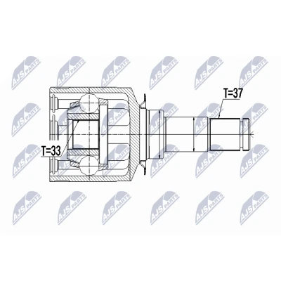 Immagine di NTY NPW ME 049 Kit Giunto Omocinetico Assale anteriore Sx MERCEDES BENZ: Classe ML, GL