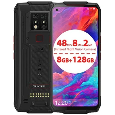 Immagine di OUKITEL WP7 Rugged Smartphone, Fotocamera Tripla da 48 MP e 8 IR per Visione Notturna, Helio P90 GB+128 GB, Batteria 8000 mAh, NFC GPS, 6,53&quot;FHD + Cellulare Resistente Nero