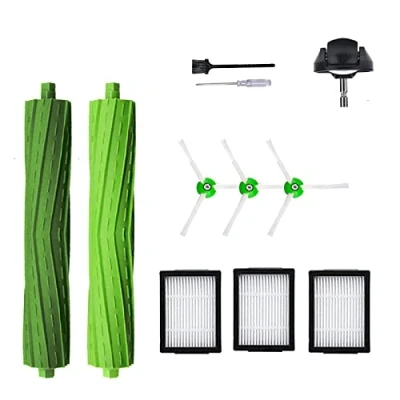 Immagine di Accessori di ricambio per aspirapolvere iRobot Roomba i7 i6 i8 i3 i4 i1 e5 e6 I e Series Include 1 spazzola a rullo, ruota anteriore, 3 filtri laterale