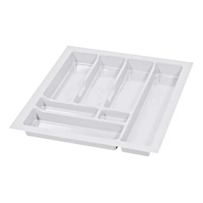 Immagine di ALUSFERA Portaposate da Cassetto 50cm Universale Organizer Cassetti Cucina Porta Posate Divisori per Durevole 430x490mm Bianco