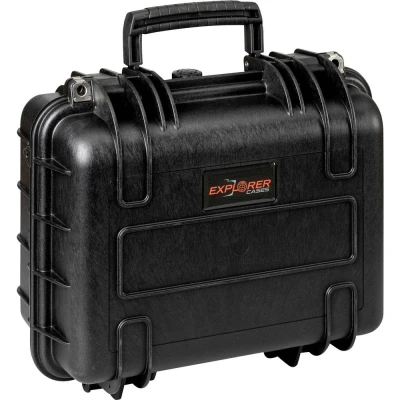 Immagine di Explorer Cases Valigetta portaoggetti outdoor 3317HL.B black with pick &amp; pluck foam (L x A P) 33 24 17 cm Nero