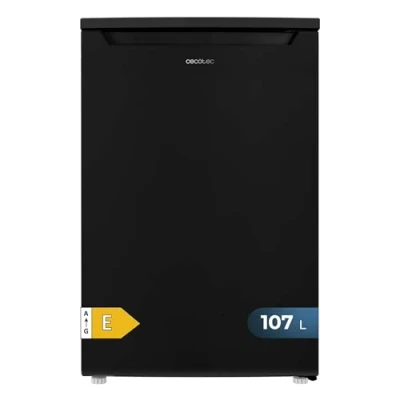 Immagine di Cecotec Mini Frigorifero 107 L Bolero CoolMarket TT Black. Bar, Classe E, Temperatura Regolabile, Crisper Box, Cassetto Congelatore e Livello Sonoro Basso, Nero
