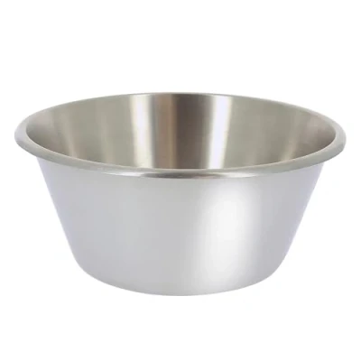 Immagine di De Buyer conica in acciaio inossidabile Bacinella a cono con fondo piatto, diam, 3250.24, Diametro 24 cm