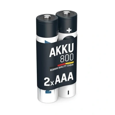 Immagine di ANSMANN MaxE Micro AAA Tipo 800mAh Batteria Ricaricabile ad Alta Capacità 2x HR03