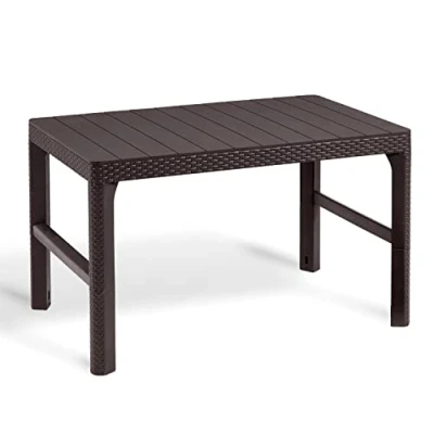 Immagine di Keter Elegante tavolo da giardino 2 in 1, resistente alle intemperie, 116 x 71 cm, altezza regolabile, balcone e terrazza, robusto balcone, durevole facile pulire