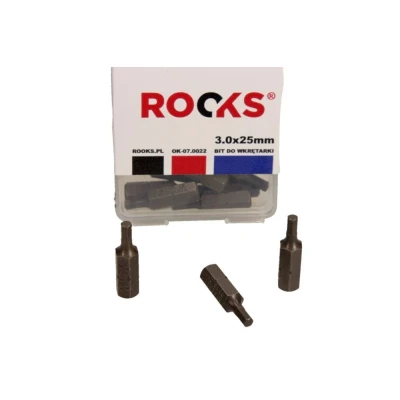 Immagine di ROOKS OK 07.0022 Serie di punte per giraviti Cassetta plastica 10