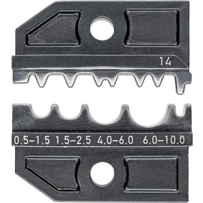 Immagine di Knipex Matrice di crimpaggio per terminali femmina non isolati a compressione, tubolari e così come capicorda testa connettori 97 49 14