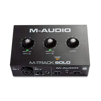 Immagine di M Audio Track Solo Interfaccia Scheda Esterna USB per registrazione, streaming e podcasting, con ingresso XLR, Line DI software