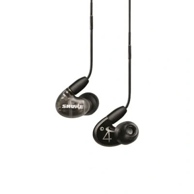 Immagine di Shure AONIC 4 Wired Sound Isolante auricolari, suono dettagliato, ibrido dual dual, adattamento in ear, cavo staccabile, compatibile con dispositivi Apple e Android, Nero