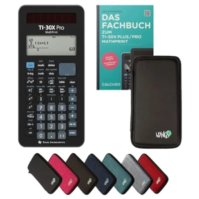Immagine di ﻿CALCUSO Pacchetto Standard negro con Calcolatrice TI 30X Pro Mathprint (Tedesco)