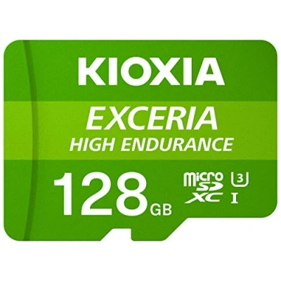 Immagine di Kioxia EXCERIA HIGH ENDURANCE Scheda microSDXC 64 GB A1 Application Performance Class, UHS I, v30 Video Speed Class Standard prestazioni A1, ottimizzato per