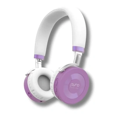Immagine di Puro Sound Labs JuniorJam Plus cuffie con limitazione del volume per bambini, audio più sicuro proteggere l&#039;udito, Bluetooth regolabili tablet, smartphone, PC, durata della batteria 22