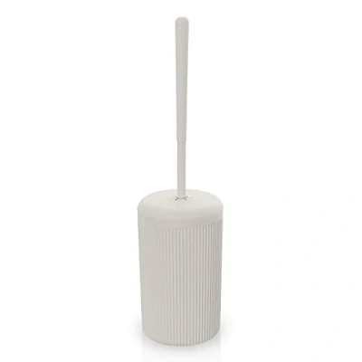 Immagine di Inbagno Scopino per WC colorato Beige, in plastica, Linea Ring