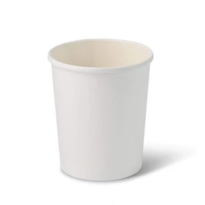 Immagine di BIOZOYG Bicchieri di Cartone per Alimenti Monouso bianchi I compostabili con realizzato barriera interna a base d&#039;acqua 25 Carta biodegradabili 800ml