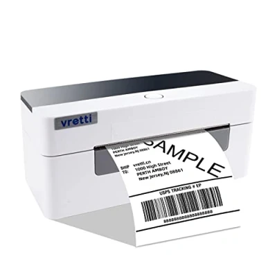 Immagine di vretti Stampante Etichette, D463B Termica Etichette Spedizione 4x6, Etichettatrice per Piccole Imprese, Compatibile con Amazon, DHL, Etsy, DPD, UPS, Ebay &amp; Shopify