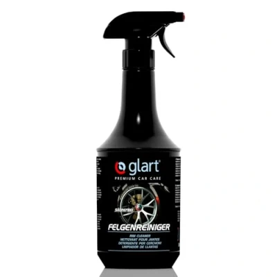 Immagine di Glart 451FR Premium Detergente per cerchi auto 1.000 ml, leghe verniciate, opache, acciaio e cromo, 100% senza acidi, con indicatore di cura