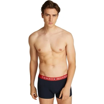 Immagine di Tommy Hilfiger Original Trunk 3 PACK Culotte, Uomo, Taglia: XXL, Terra red/desert sky