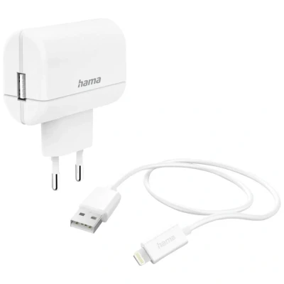 Immagine di Hama Caricatore USB 12 W Ambiente interno, Presa di corrente Num. uscite: 1 x A
