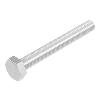 Immagine di SECCARO vite esagonale M6 x 50 mm, acciaio inox V2A VA A2, DIN 933/ISO 4017, esagono esterno, 20 pezzi