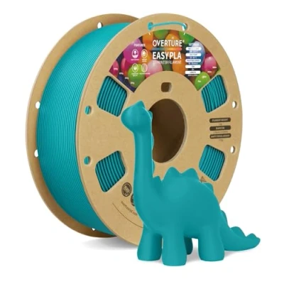 Immagine di OVERTURE Filamento Easy PLA 1.75mm, 1kg Bobina(2.2lbs), Precisione Dimensionale +/ 0.02 mm, per Stampante 3D (Easy Verde Pino)