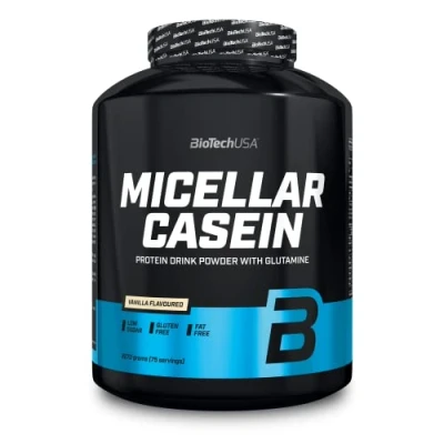 Immagine di BioTechUSA Micellar Casein in Polvere Tempo di Assorbimento Esteso Senza Glutine e Grassi Aggiunta L Glutammina, 2.27 kg, Vaniglia