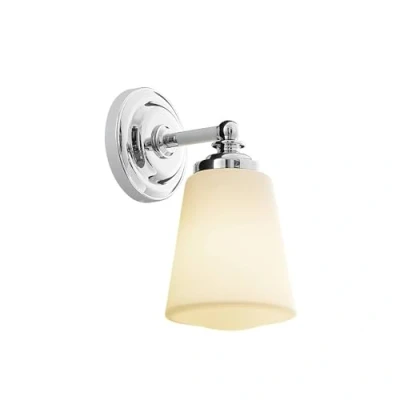 Immagine di applique &#039;Mahdi&#039; dimmerabile (Moderno) colore Bianco, in Vetro ad es. Bagno (1 luce, E14) di Arcchio per bagno,